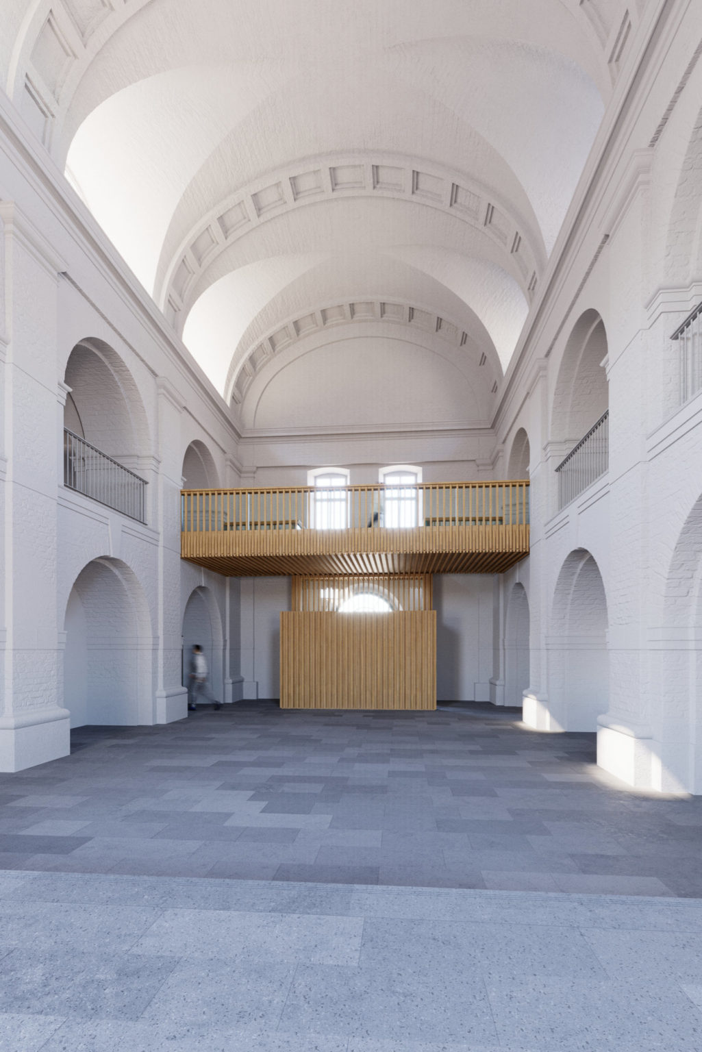 Festungskirche Ehrenbreitstein, Architekturvisualisierung Blick vom Chor, zwo/elf